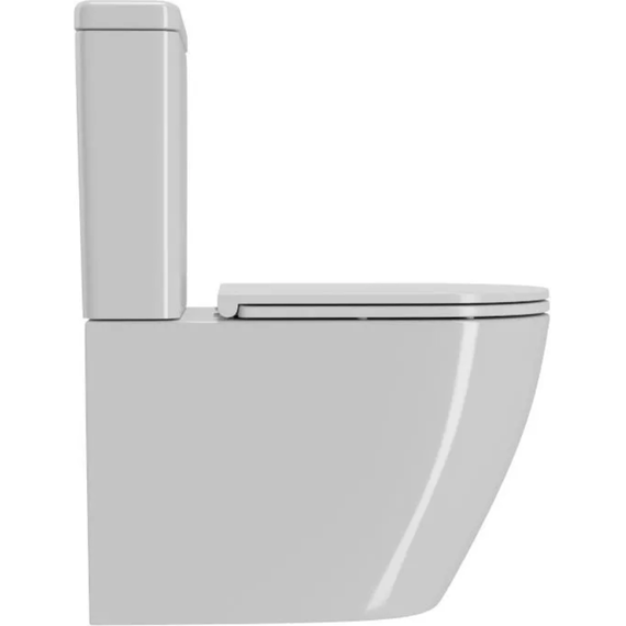 Унитаз-компакт CeramaLux TR2176-1 с крышкой микролифт (система смыва торнадо), Цвет производителя: белый - фото 5