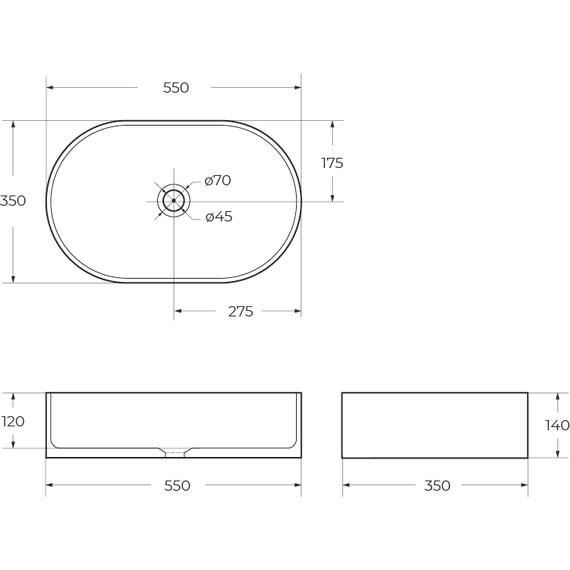 Раковина-чаша BelBagno 55 см BB1048 - фото 6