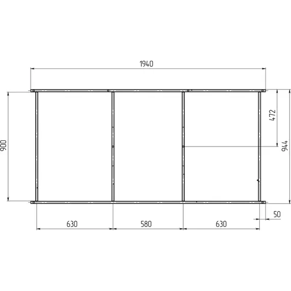 Каркас для ванны 1Marka ПУ 200x100 см - фото 2