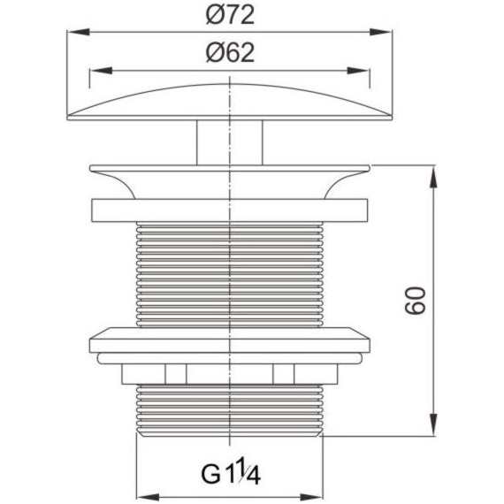 Донный клапан Cezares CZR-А81-01 - фото 2