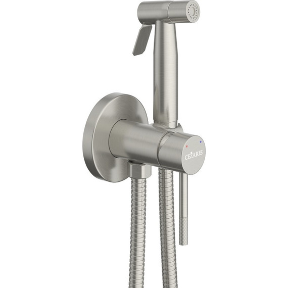 Набор для гигиенического душа Cezares RELAX-DIF-IN (со скрытой частью), сатин, Цвет производителя: сатин - фото 2