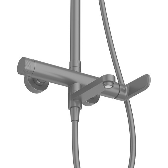 Душевая стойка Cezares STYLUS-CVD-NOP, чёрный матовый, Цвет производителя: чёрный матовый - фото 4