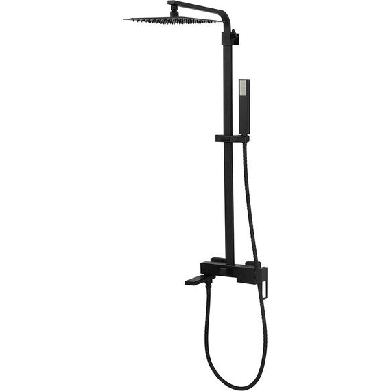 Душевая стойка BelBagno Luce LUC-VSCM-NERO, черный матовый, Цвет производителя: чёрный матовый - фото 