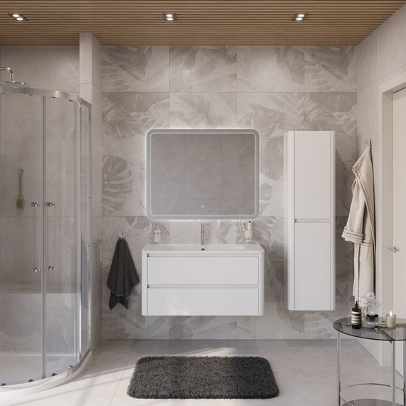 Пенал подвесной Cezares RELAX-1500-2A-SO-BL 40 см, bianco lucido - фото 5