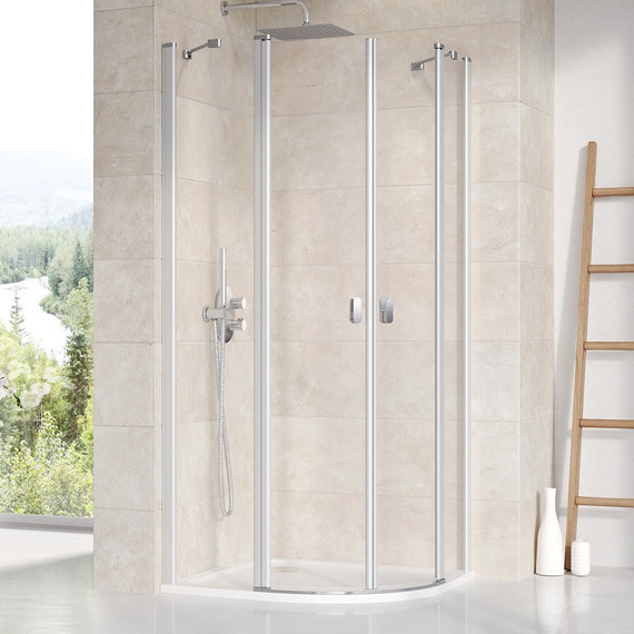 Душевое ограждение Ravak Chrome CSKK4 80x80 см 3Q140U00Z1, блестящий/прозрачное - фото 