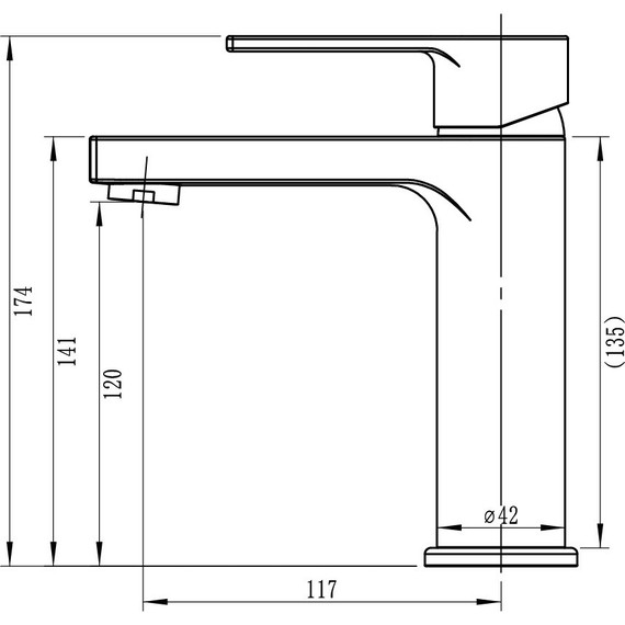 Смеситель для раковины Sole Maroon S111C - фото 2