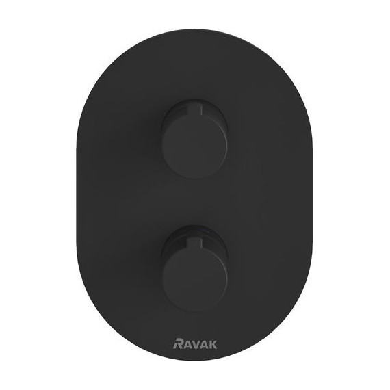 Смеситель для ванны с термостатом Ravak Chrome CR 063.00 X070432, чёрный - фото 2