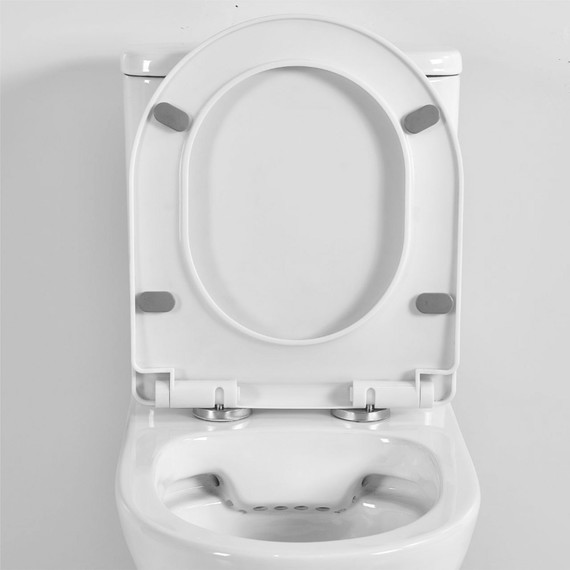 Унитаз-компакт безободковый Mirsant MIG PP с крышкой Soft-close - фото 3