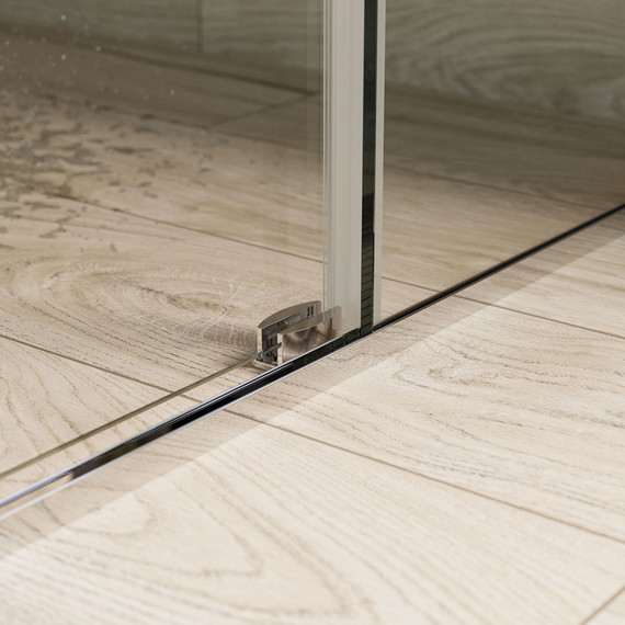 Душевое ограждение Mirsant Vector 100х100 см (стекло 8 мм), хром/прозрачное - фото 4