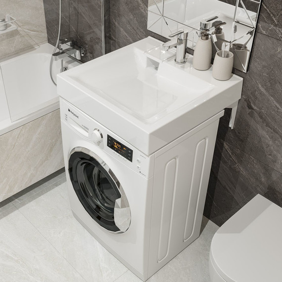 Раковина над стиральной машиной Mirsant Ellen 60 см УТ000101256 - фото 8