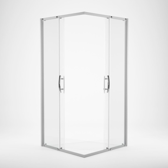 Душевое ограждение Mirsant Neo-90 Quadro 90х90 см, хром/прозрачное - фото 4