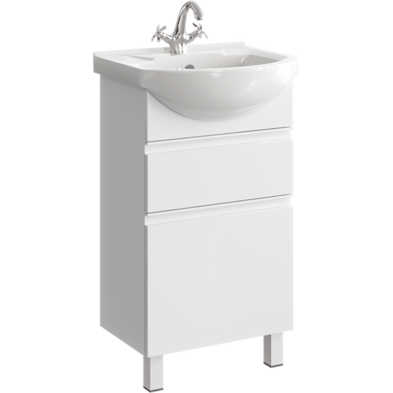 Тумба напольная с раковиной Aqwella Rodos 50 см ROD01052N, белый - фото 