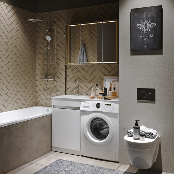 Зеркало-шкаф Aqwella Simplex 120 см SLX0412 - фото 2