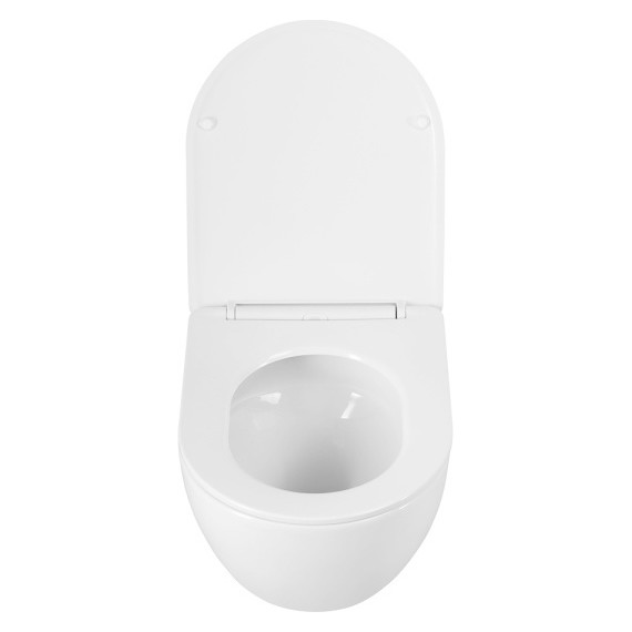 Унитаз подвесной безободковый BelBagno Amanda-Tor BB051CH-TOR-FC/SC (система смыва торнадо) с крышкой микролифт - фото 11