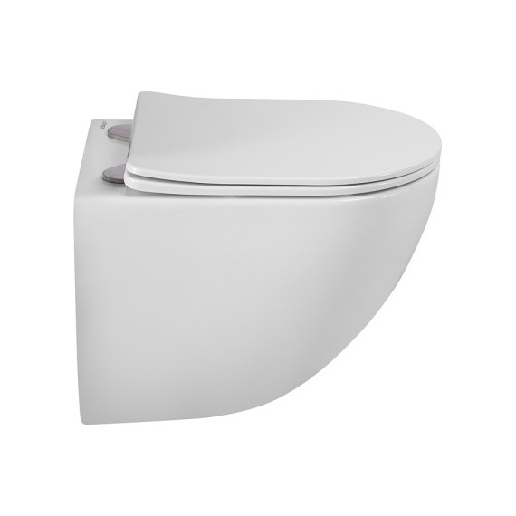 Унитаз подвесной безободковый BelBagno Amanda-Tor BB051CH-TOR-FC/SC (система смыва торнадо) с крышкой микролифт - фото 9