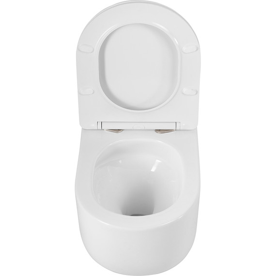 Унитаз подвесной безободковый BelBagno Soft-Tor BB084CH-TOR/SC (система смыва торнадо) с крышкой микролифт - фото 13
