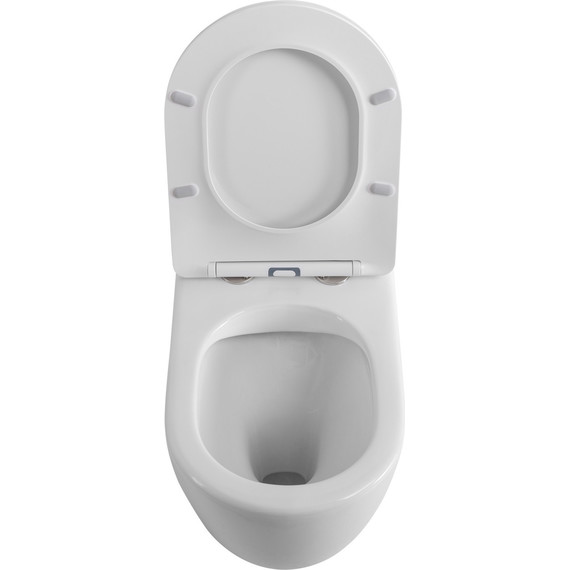 Унитаз приставной безободковый BelBagno Sfera-R BB2141CBR/SC с крышкой микролифт - фото 4