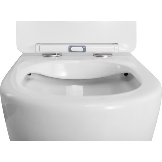 Унитаз приставной безободковый BelBagno Sfera-R BB2141CBR/SC с крышкой микролифт - фото 5