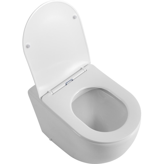 Унитаз приставной безободковый BelBagno Sfera-R BB2141CBR/SC с крышкой микролифт - фото 8