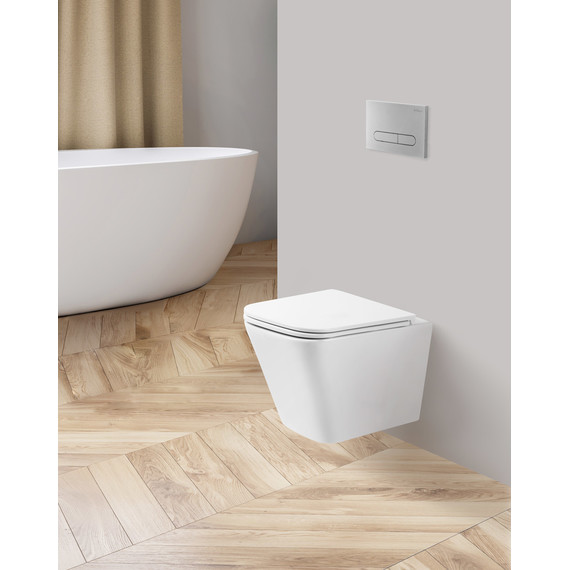 Унитаз подвесной безободковый BelBagno Ardente-R BB520CHR/SC с крышкой микролифт, Цвет производителя: белый - фото 2