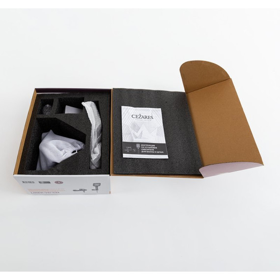 Смеситель для ванны Cezares LINER-VD-GM, оружейная сталь, Цвет производителя: оружейная сталь - фото 4