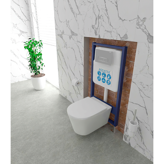 Кнопка смыва Aquatek KDI-0000016, хром глянцевый - фото 5