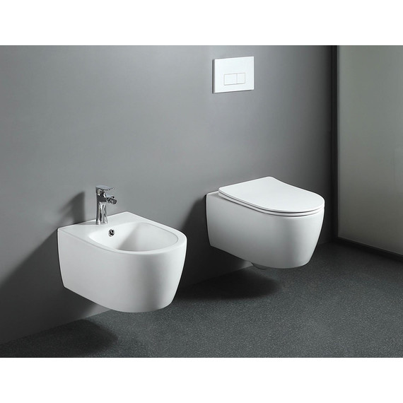 Унитаз подвесной безободковый Aquatek Европа AQ1106-00 с крышкой микролифт - фото 8