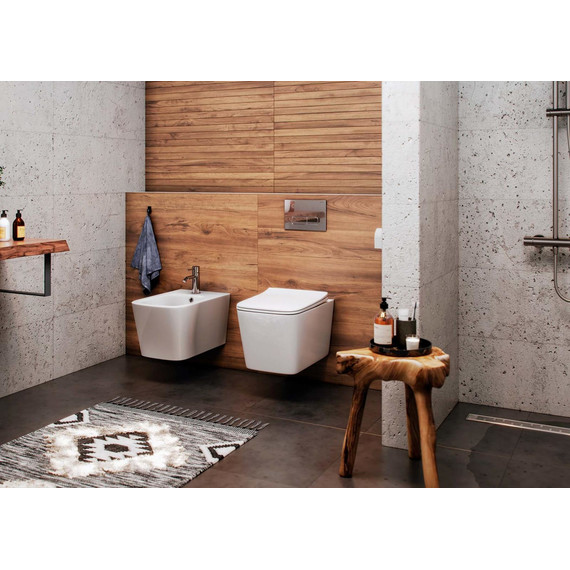 Унитаз подвесной безободковый Aquatek Либра AQ1148N-00 с тонкой крышкой микролифт - фото 7