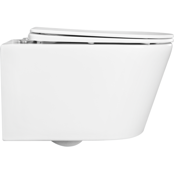 Унитаз подвесной безободковый Aquatek Оберон AQ1363W-00 с крышкой микролифт - фото 5