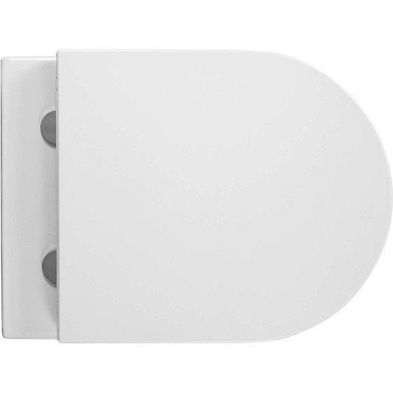 Унитаз подвесной безободковый Aquatek Европа AQ1900-00 с тонкой крышкой микролифт, Цвет производителя: белый - фото 7