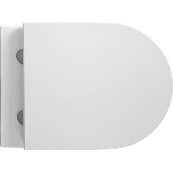 Унитаз подвесной безободковый Aquatek Вега AQ1904-00 с тонкой крышкой микролифт, Цвет производителя: белый - фото 2