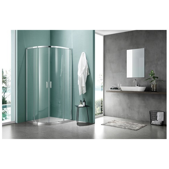 Душевое ограждение Aquatek 90x90 см AQ ARI RO 09020CH, хром/прозрачное - фото 3