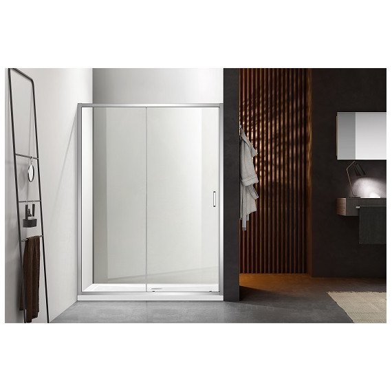 Душевая дверь Aquatek 120 см AQ ARI RA 12020CH, хром/прозрачное - фото 4