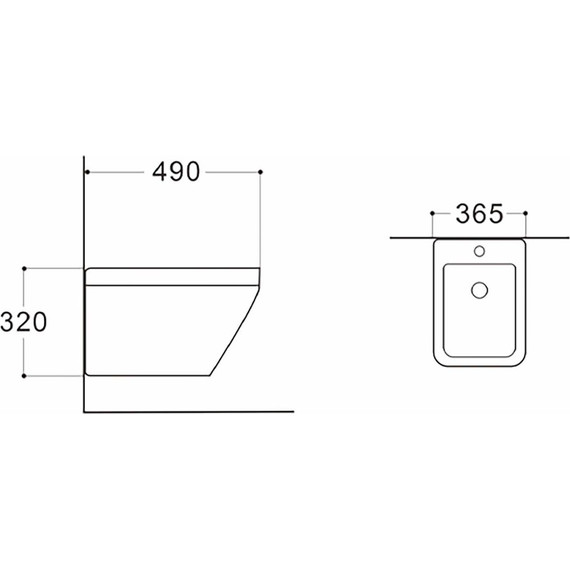 Биде подвесное Aquatek Лира AQ1055-00 - фото 2