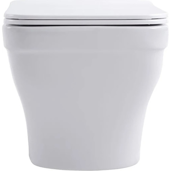 Инсталляция с подвесным унитазом комплект: Aquatek Set INS-0000012 с подвесным безободковым унитазом Амадео AQ1163-00 сиденье микролифт, крепление, кнопка смыва чёрная матовая - фото 14