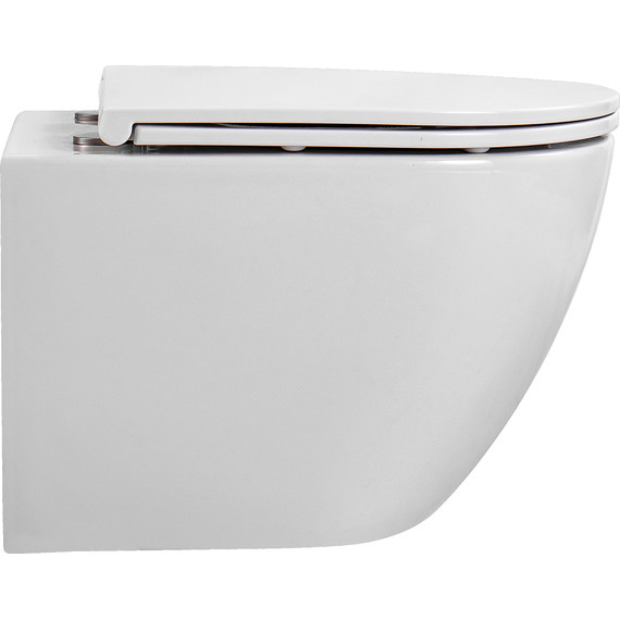 Унитаз подвесной безободковый Aquatek Европа AQ1900T-00 с тонкой крышкой микролифт (Система смыва торнадо) - фото 10