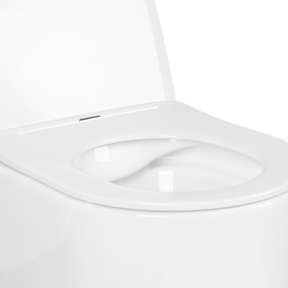 Унитаз подвесной безободковый Aquatek Мия AQ2004-00 с крышкой микролифт, Цвет производителя: белый - фото 4