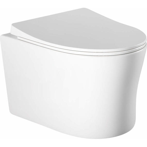 Унитаз подвесной безободковый Aquatek Ника AQ2009-00 с крышкой микролифт - фото 6