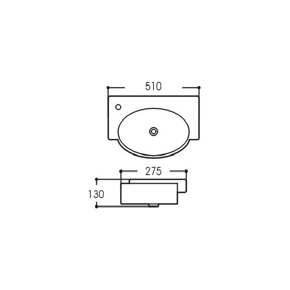 Раковина подвесная Aquatek 51 см AQ5329-00 - фото 6