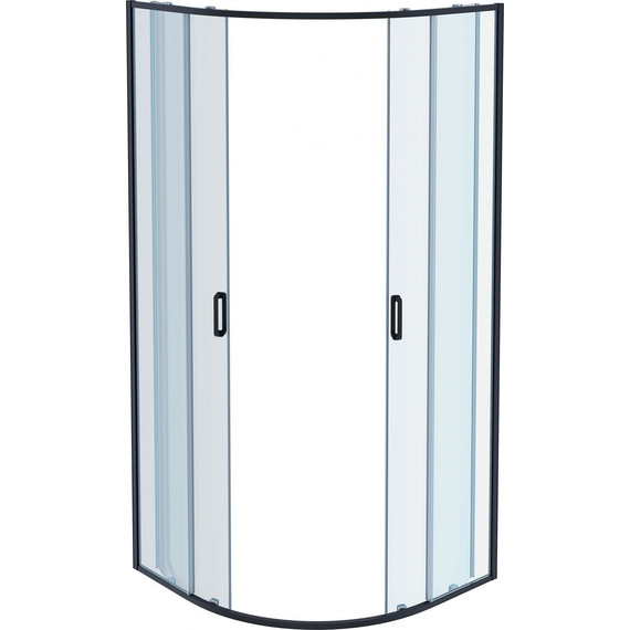 Душевое ограждение Aquatek 90x90 см AQ ARI RO 09020BL, чёрный/прозрачное - фото 2