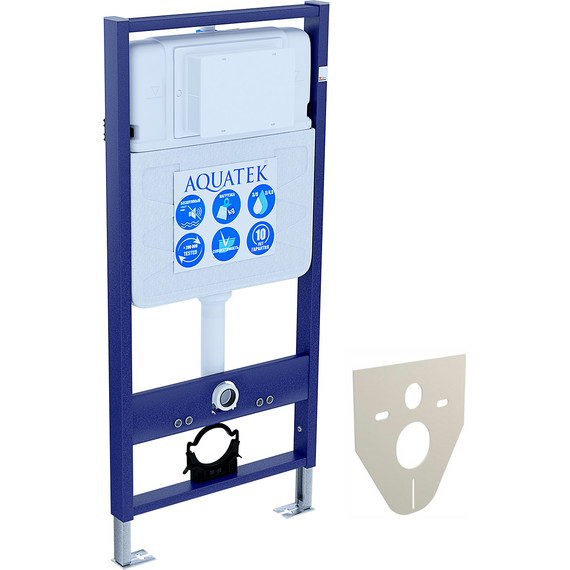 Инсталляция Aquatek Set Классик Cm INS-0000012 с подвесным безободковым унитазом Aquatek AQ1112-00 - фото 3