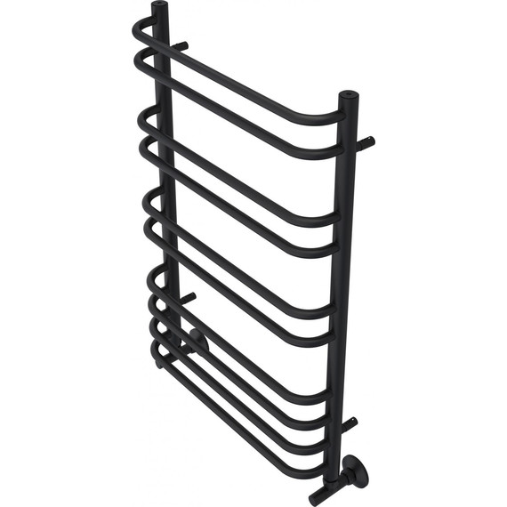 Полотенцесушитель водяной Aquatek Пандора П10 500х800 мм AQ RRС1080BL, чёрный муар - фото 2