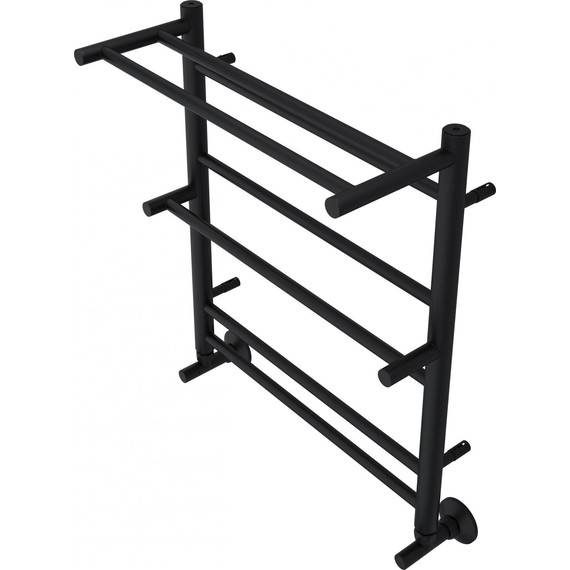 Полотенцесушитель водяной Aquatek Альфа с полкой П7 500х600 мм AQ RRP0760BL чёрный муар - фото 6