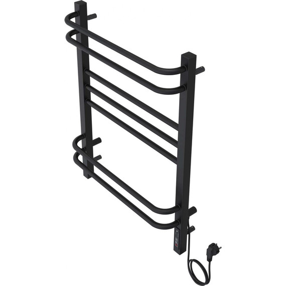 Полотенцесушитель электрический Aquatek Бетта П7 500х700 мм AQ EL KRC0770BL, чёрный муар - фото 6