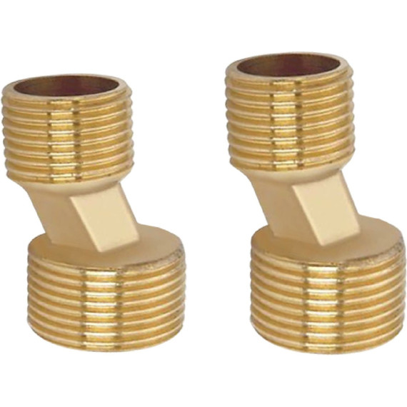 Вентиль запорный угловой Aquatek квадратный AQ 2020BL, чёрный муар - фото 2