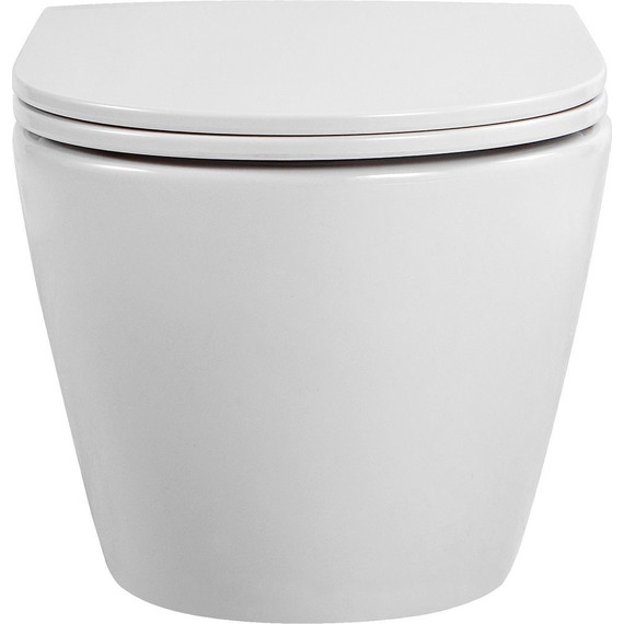 Инсталляция с подвесным унитазом комплект: Grohe Rapid SL 38772001+38732A00 с подвесным безободковым унитазом Aquatek Европа AQ1900T-00 сиденье микролифт, крепление, кнопка смыва графит глянцевый (система смыва Торнадо), Цвет производителя: графит глянцевый - фото 11