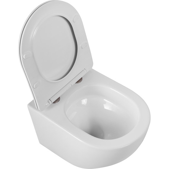 Унитаз подвесной безободковый BelBagno Sfera-Tor BB046CH-TOR/SC (система смыва торнадо) с крышкой микролифт - фото 13