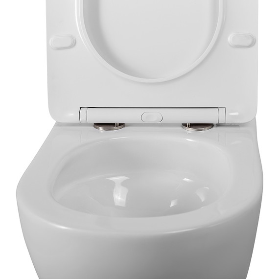 Унитаз подвесной безободковый BelBagno Sfera-Tor BB046CH-TOR/SC (система смыва торнадо) с крышкой микролифт - фото 10