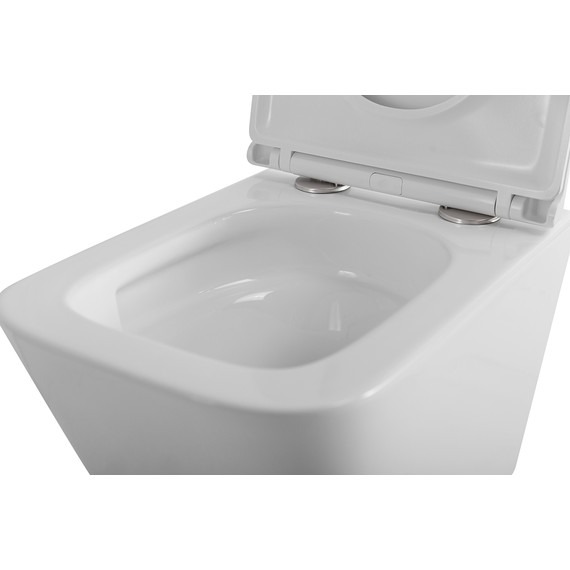 Унитаз подвесной безободковый BelBagno Ardente-Tor BB520CH-TOR/SC (система смыва торнадо) с крышкой микролифт - фото 8