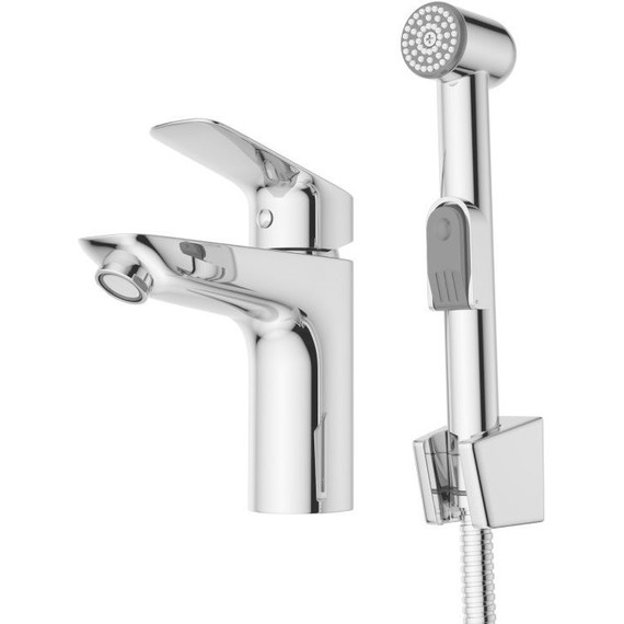 Смеситель для раковины BelBagno DUE-LVM/HGN-CRM-W0 с гигиеническим душем - фото 3